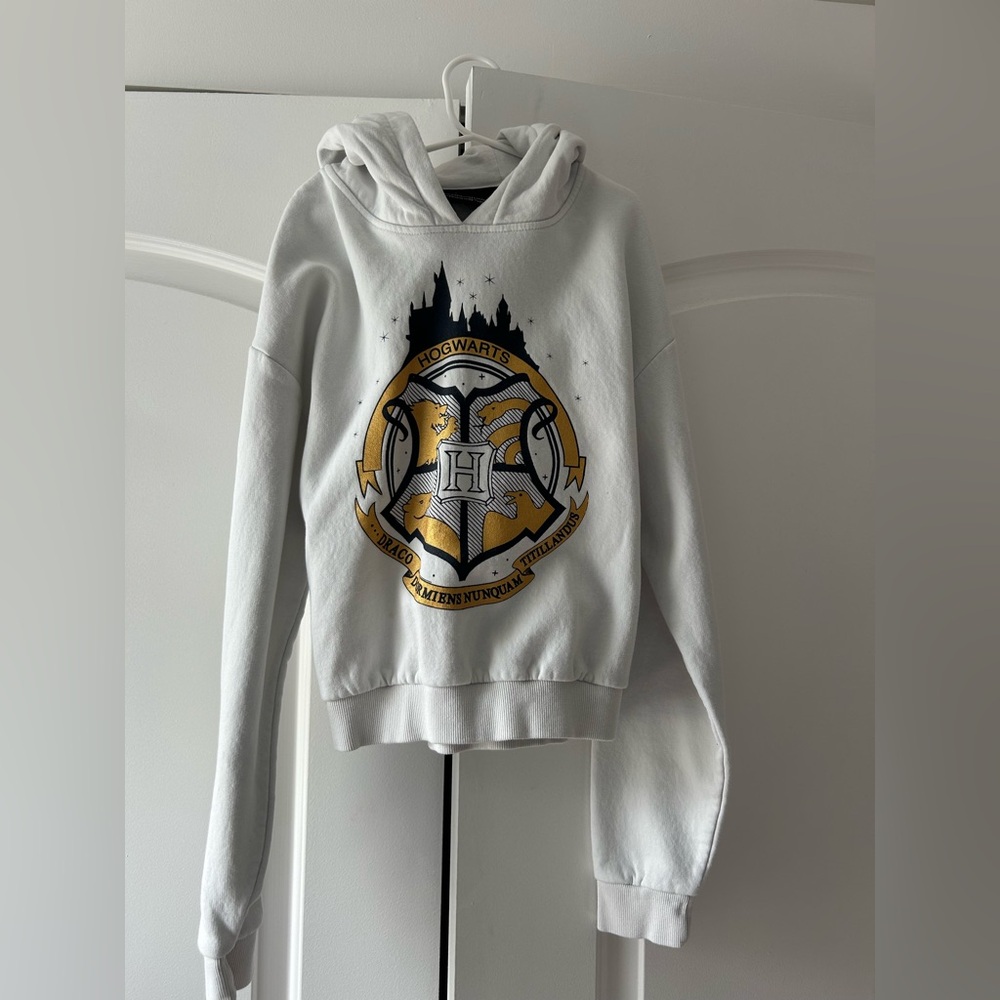 Hogwarts Crest White Hoodie